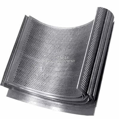 6mm 8mm Hammer Mill Mesh Steel Screen Alloy Steel Pellet Press Spare Parts