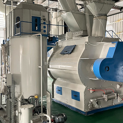 250kg 5.5kw  Double Shaft Mixer Poultry Feed Mixer Machine 60 Seconds