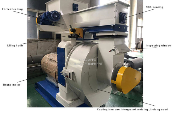 Wood Log 5t/H 7mm  Sawdust Pellet Press Biomass Pellet Making Machine