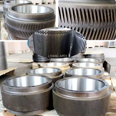 20kgs Colsed Corrugation Pellet Machine Roller Pellet Press Spare Parts For Pellet Mill